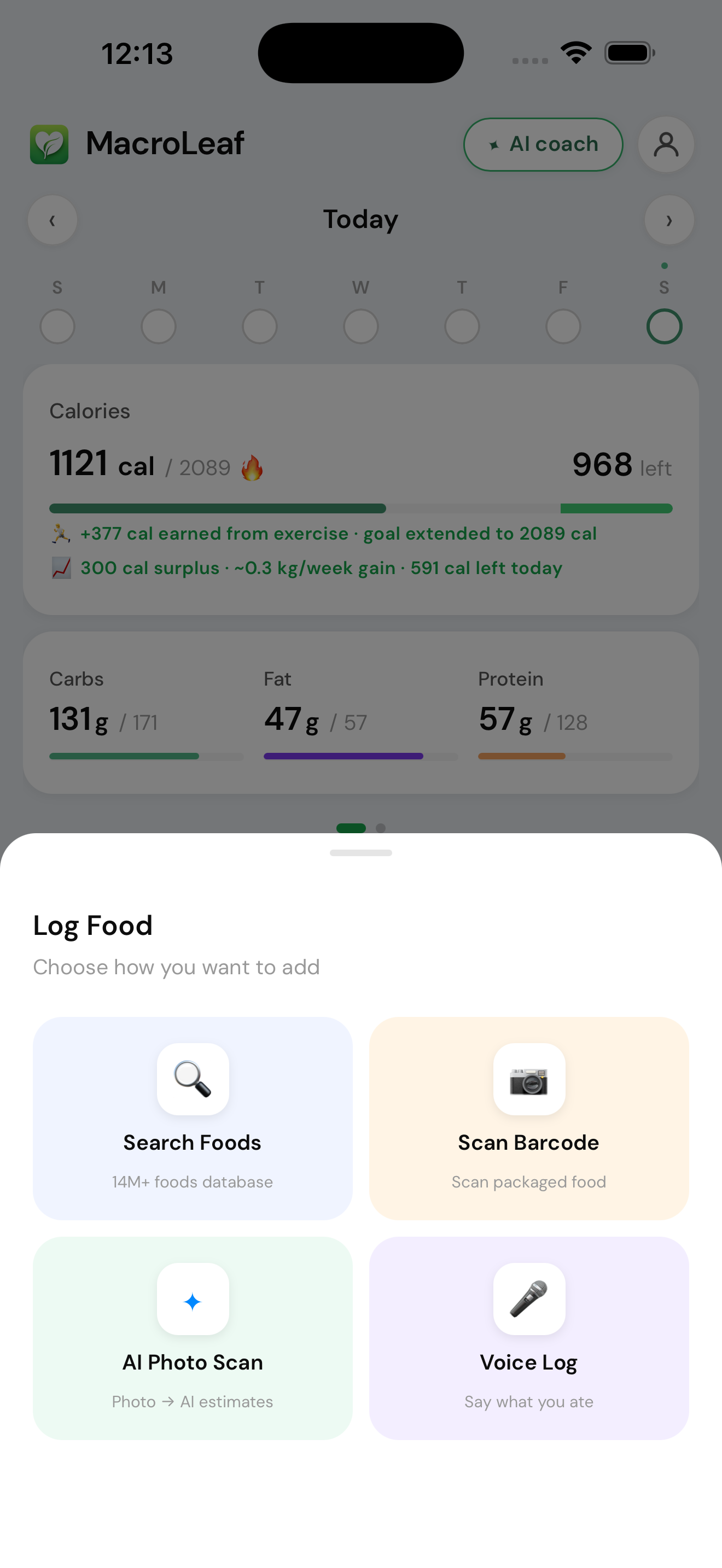 Log Food